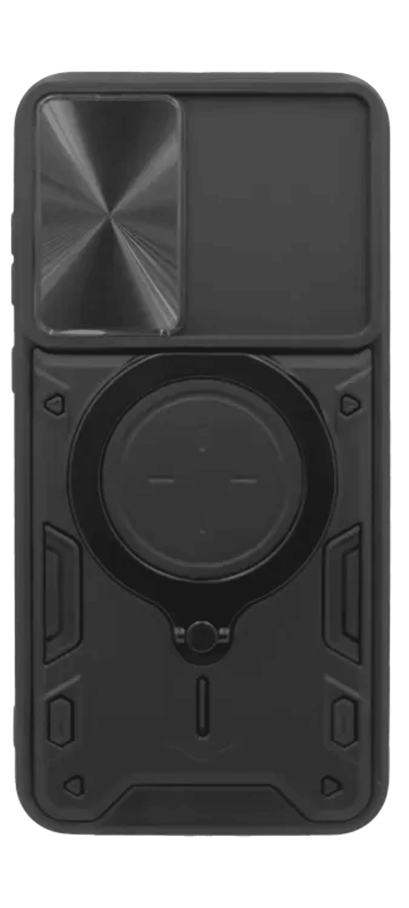Hybrid CamOff + Big Ring Case for Samsung A36/A56 Black