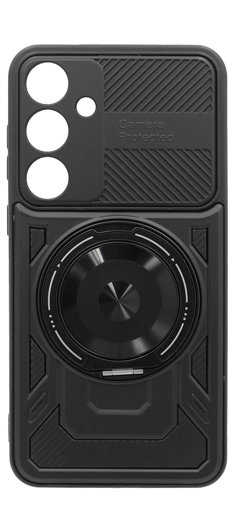 Чохол-накладка Hybrid New + Big Ring для Samsung S24 / S25 Black