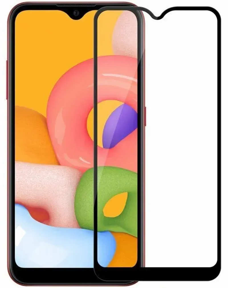 Safety glass 5D Samsung A01 SM-A015F Black