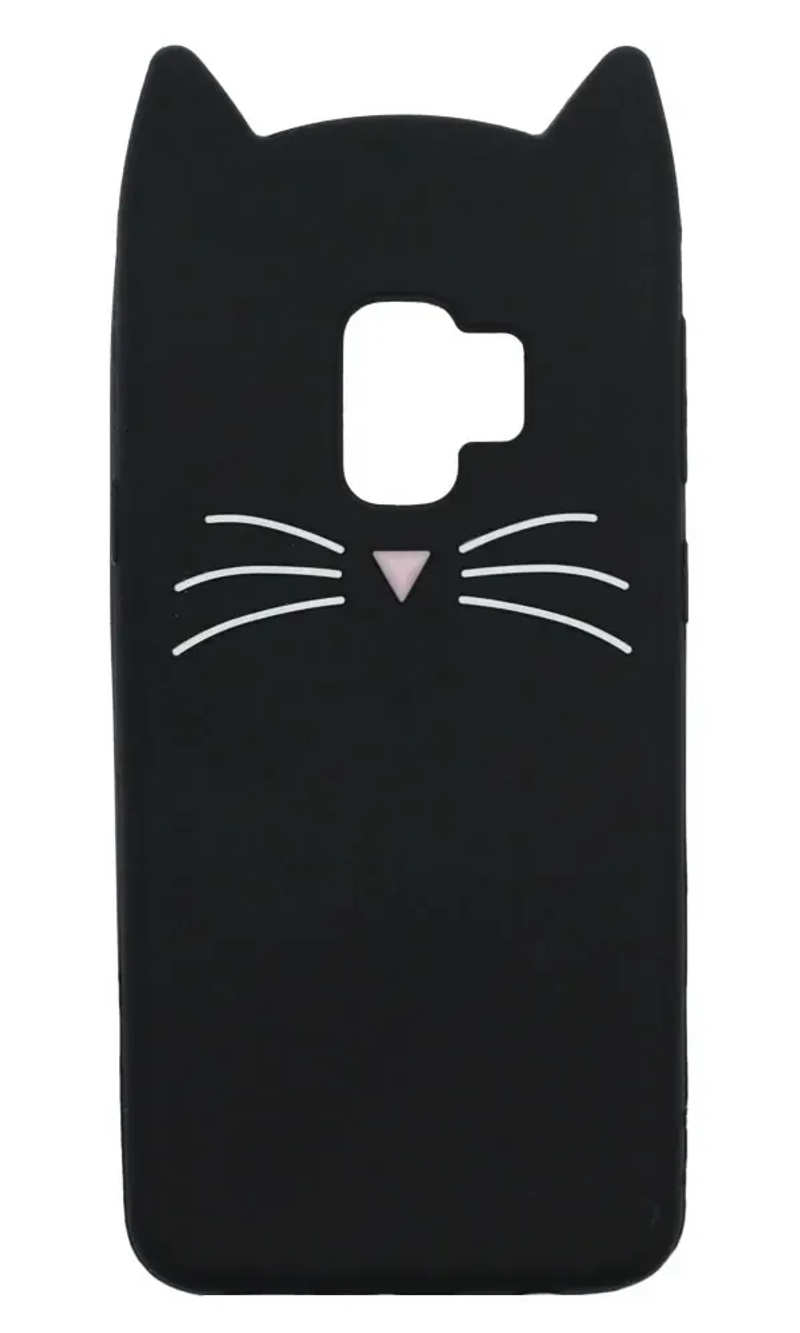 Чохол силіконовий 3D Animal Samsung S9 SM-G960 Cat Black