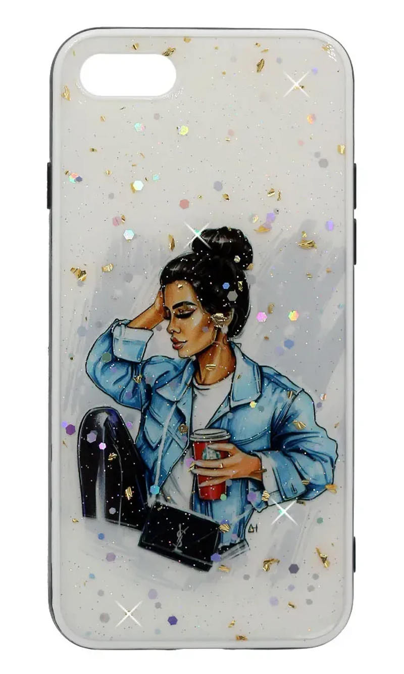 Чохол-накладка Smoll Sparkles для iPhone SE2 / 8 / 7 Girl in Jacket