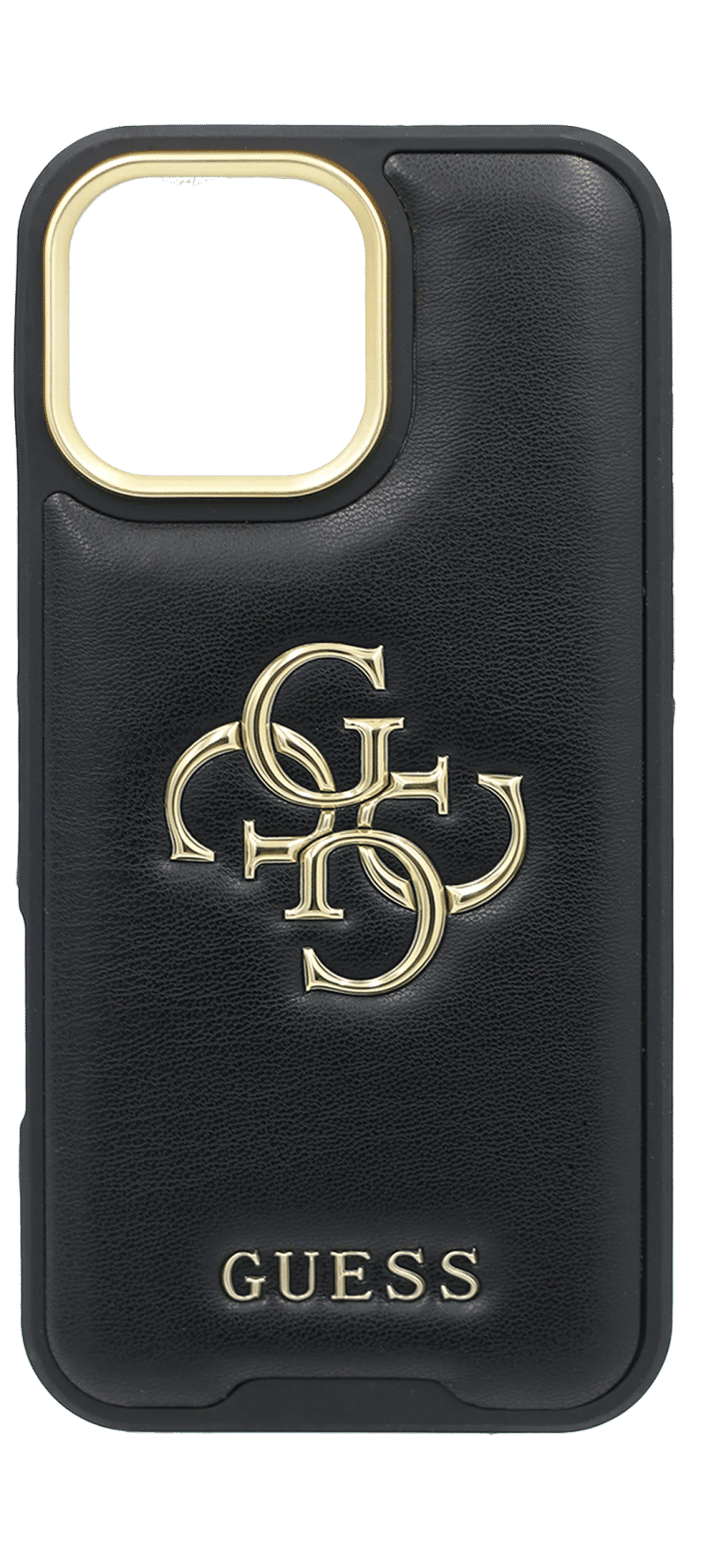 Чохол-накладка Gues Leather для iPhone 16 Pro Black