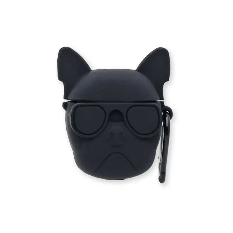 Case for AirPods 3D Dog Black