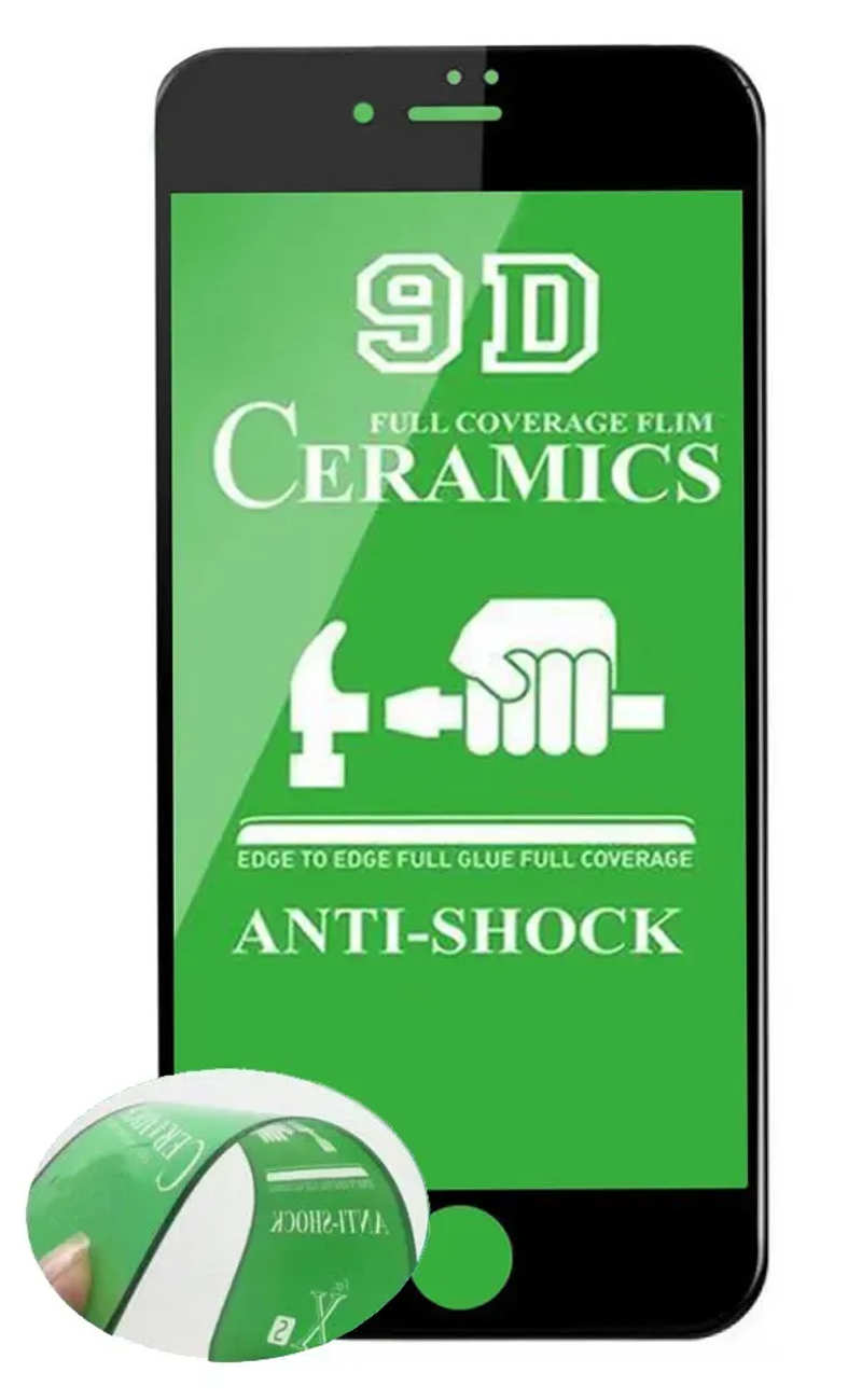 Захисне скло Ceramics для iPhone 6 Black м'яка упаковка