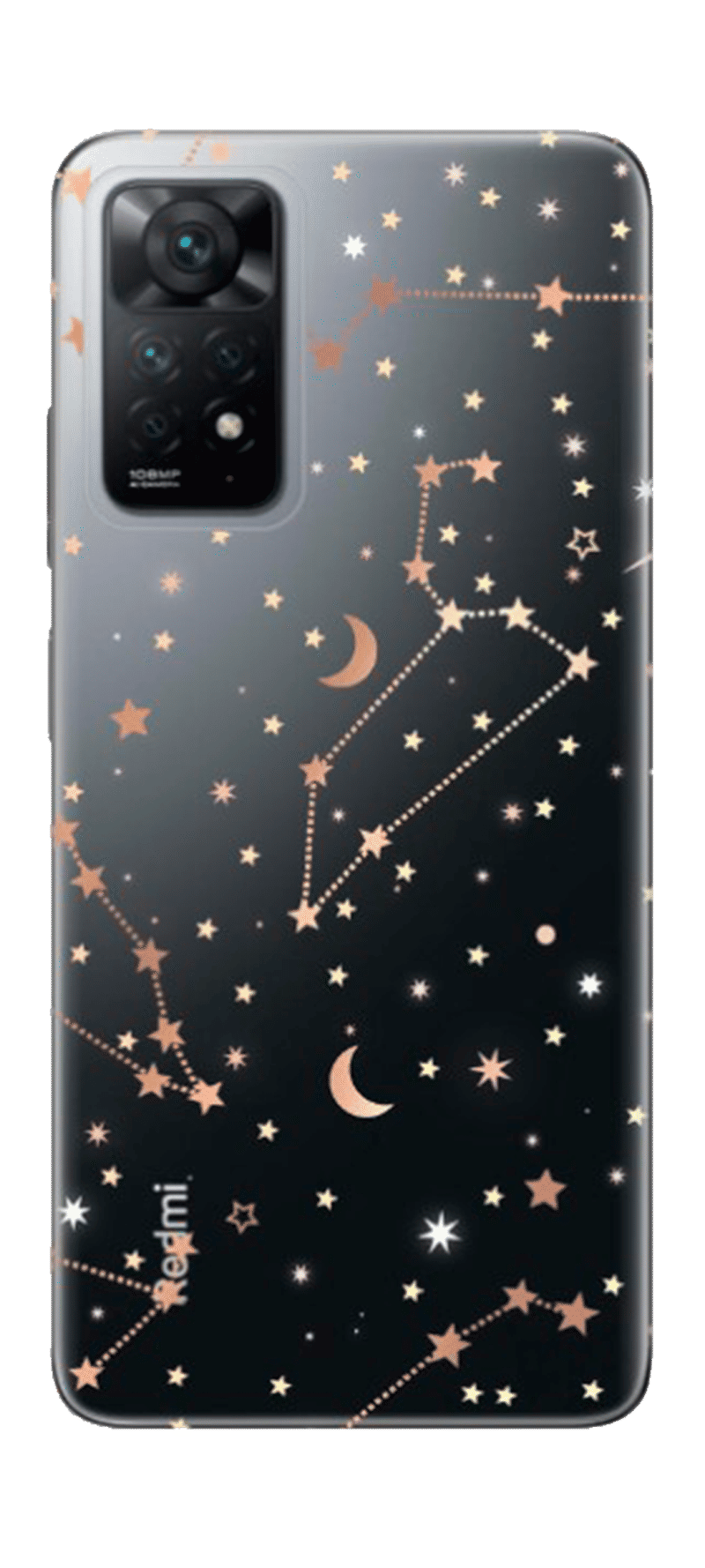Чохол силіконовий Touch Print для Xiaomi Redmi Note 11 Pro 4G/5G/Note 11E Pro/ 12 Pro 4G Clear/Stars