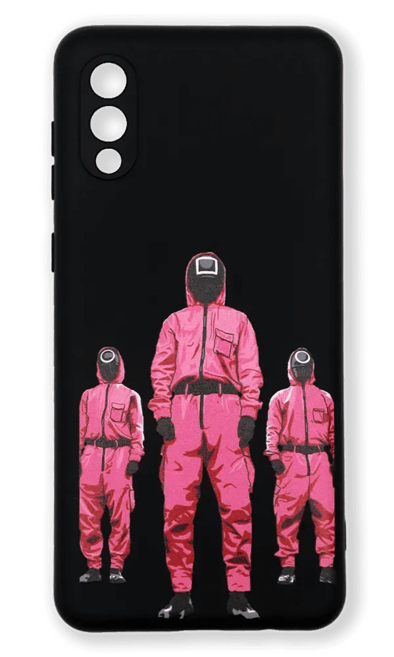 Case silicone Squid Game for Samsung A02 SM-A022G Black Print 8