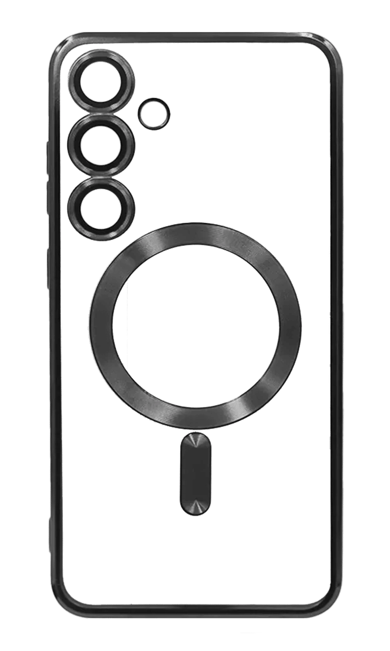 Чохол силіконовий Chrom Border Magsafe Samsung S23 SM-G911B Black