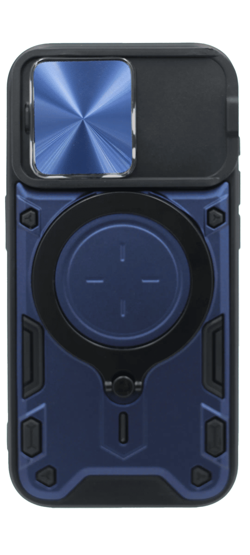 Чохол-накладка Hybrid CamOff + Big Ring для iPhone 15 Pro Max Dark Blue