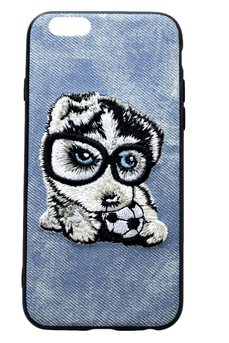 Чохол-накладка Textile Dog для iPhone 6 Husky