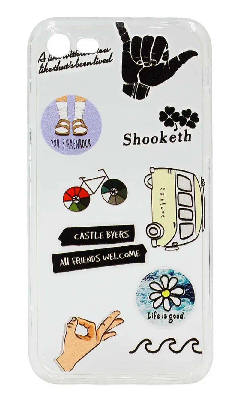 Чохол силіконовий Print Life is good для iPhone SE2 / 8 / 7 Transparent