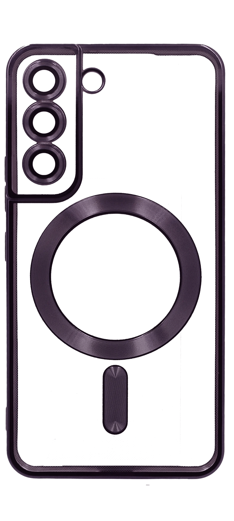 Чохол силіконовий Chrom Border Magsafe Samsung S22 SM-S901B Purple