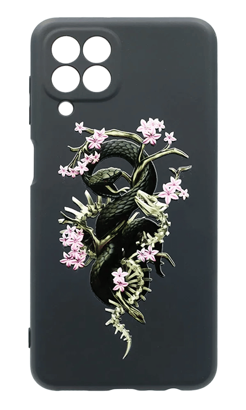 Molan Silicone Print case for Samsung M33 SM-M336B Snake and Bones