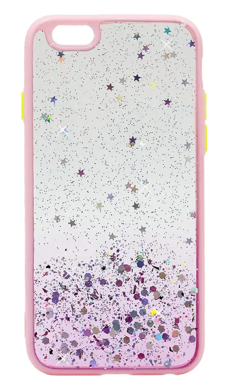 Чохол-накладка Smoll Confetti Gradient для iPhone 6 Transparent/Pink