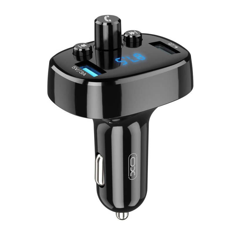 Автомобільний FM transmiter XO BCC-01 3.1A/2 USB Black