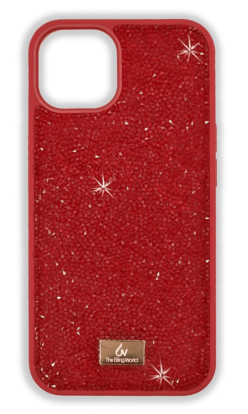 Cover Bling World Grainy Diamonds for iPhone 14 / 13 Red