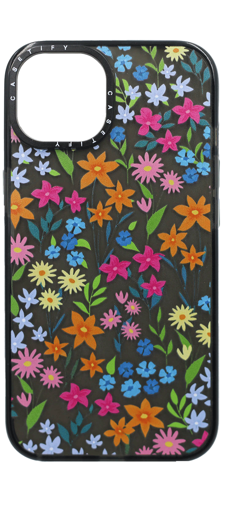 Чохол силіконовий Caseti Flowers для iPhone 11 Black