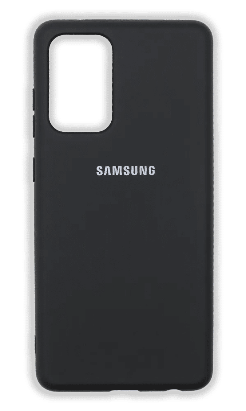 Silicone Silicone Cover for Samsung A72 SM-A725F/A72 SM-A726F Black