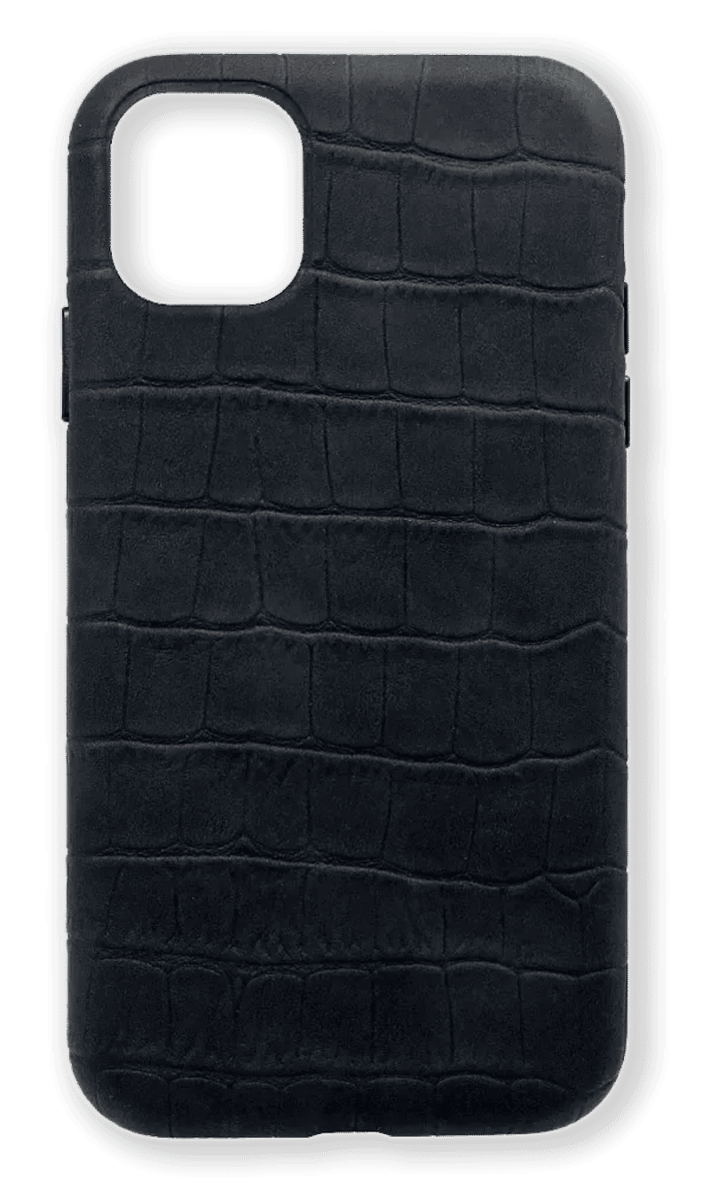 Чохол-накладка Croco Soft Leather для iPhone 11 Black