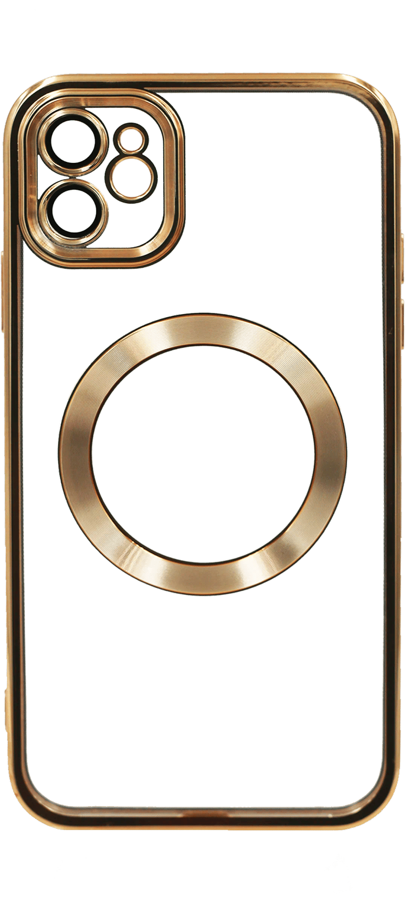 Чохол силіконовий Electroplating Circle для iPhone 11 Gold