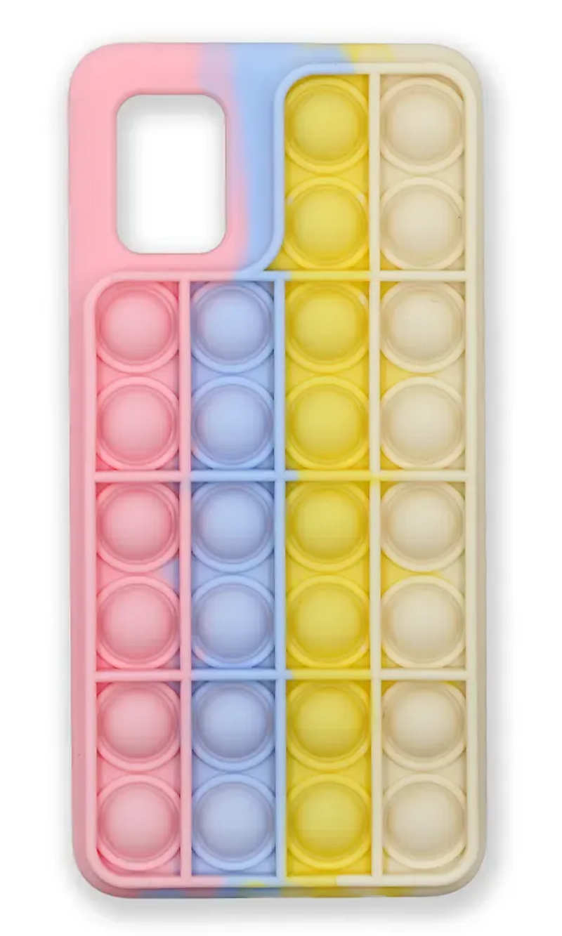 Case silicone 3D Pop It for Samsung A51 SM-A515F Pink / White