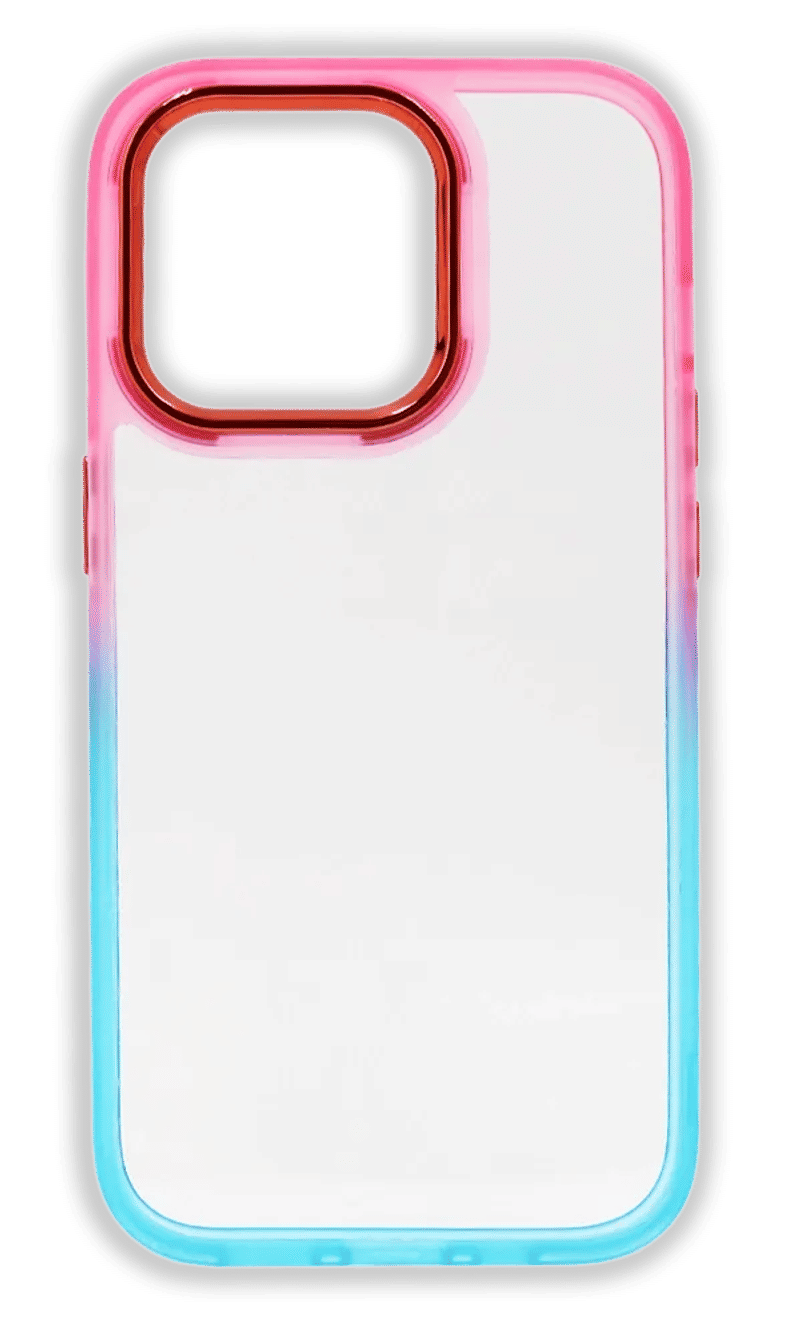 Чохол-накладка Gloss Metal Fresh для iPhone 14 Pro Max Pink/Blue