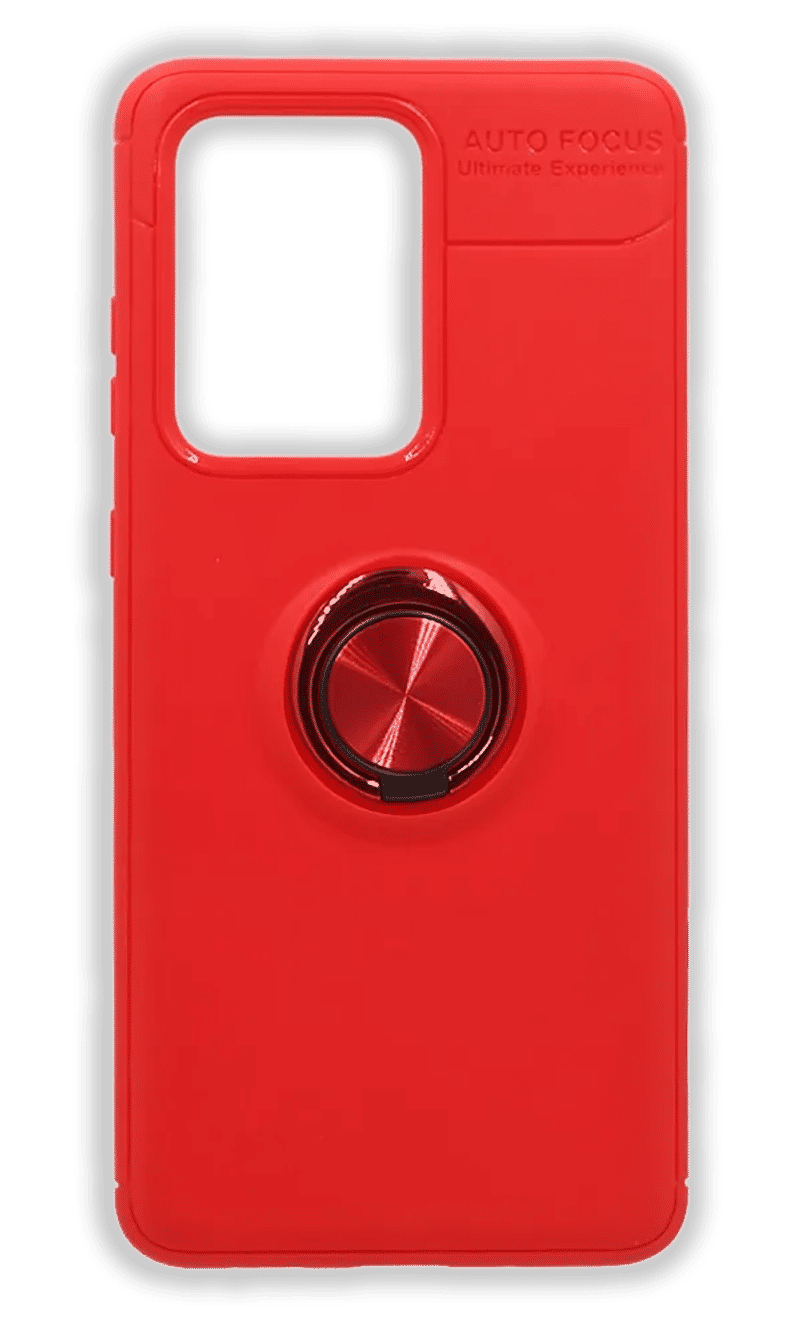 Чохол силіконовий Autofocus Ring Holder для Samsung S20 Ultra SM-G988B Red