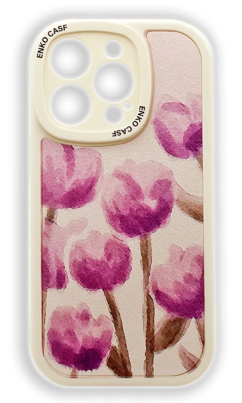 Чохол силіконовий Print Enko Casf для iPhone 14 Pro Tulip