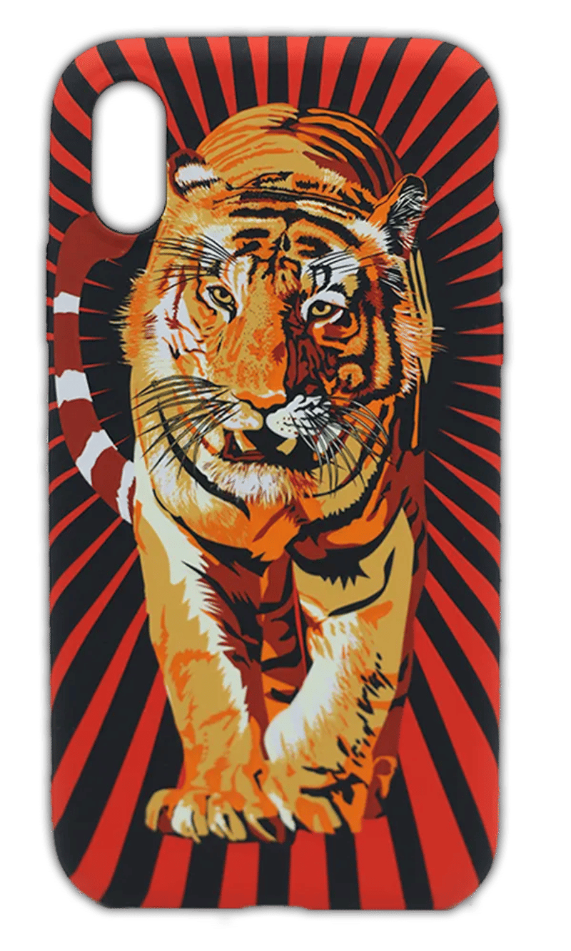 Weve Neon X Luxo Wild silicone case for iPhone X / XS Tiger Red