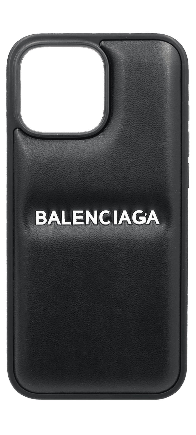 Чохол-накладка Balenciaqa Leather для iPhone 16 Pro Max Black