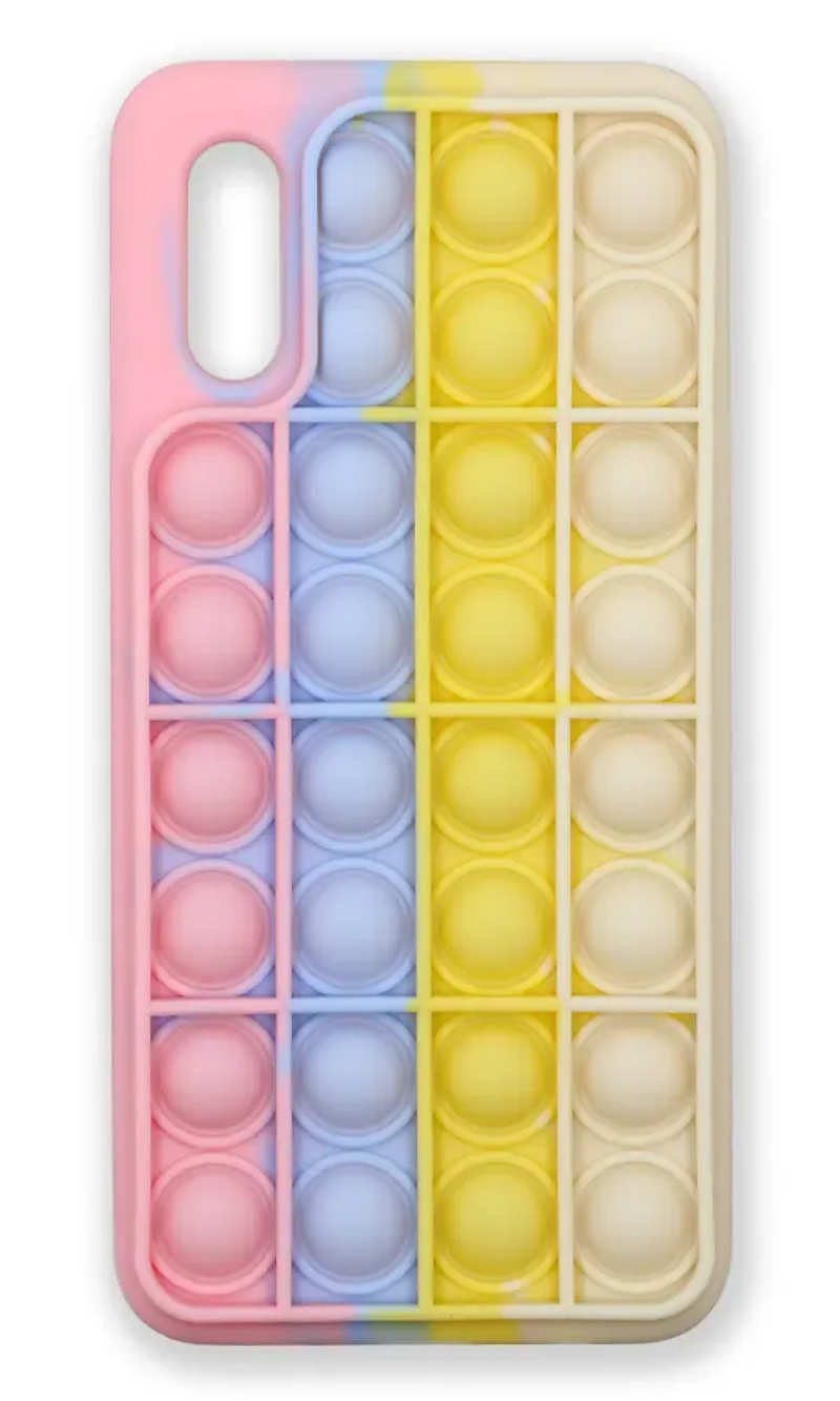 Чохол силіконовий 3D Pop It для Samsung A02 SM-A022G Pink/White