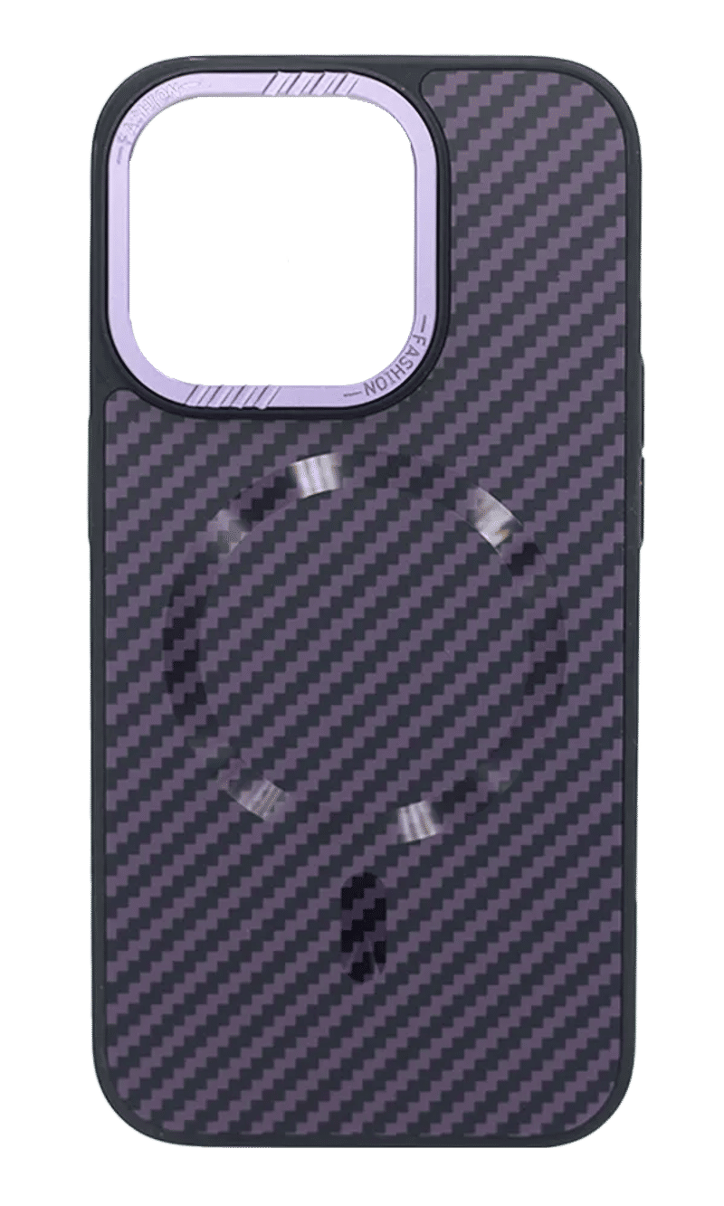 Cover Carbon With Magsafe for iPhone 15 Pro Max Purple
