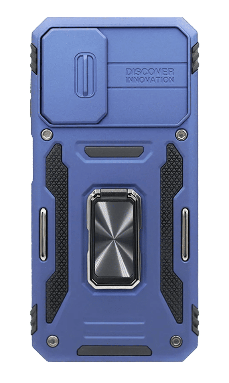 Чохол-накладка Hybrid CamOff+ Army Ring для Samsung A14 SM-A145F Blue