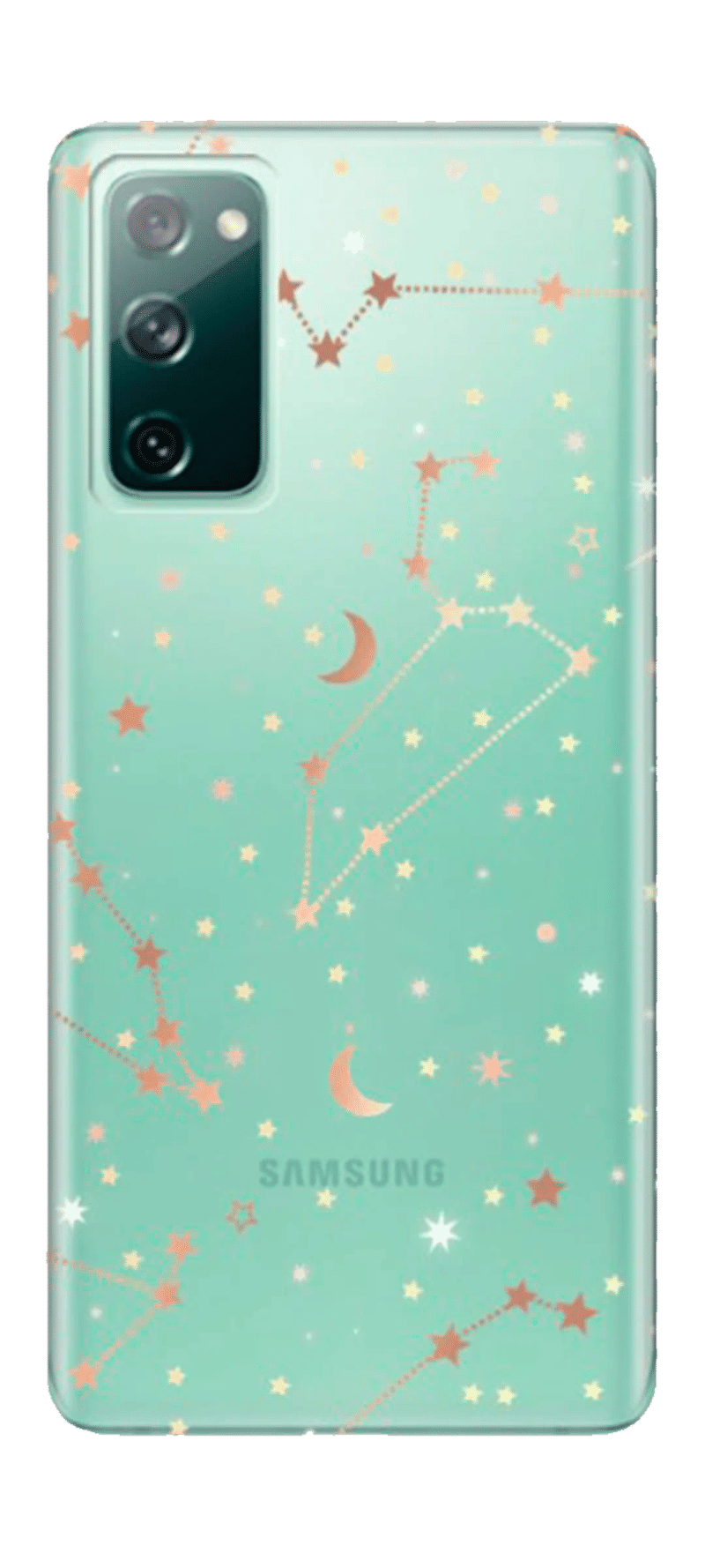 Cover silicone Touch Print for Samsung S20 FE SM-G780F Clear/Stars