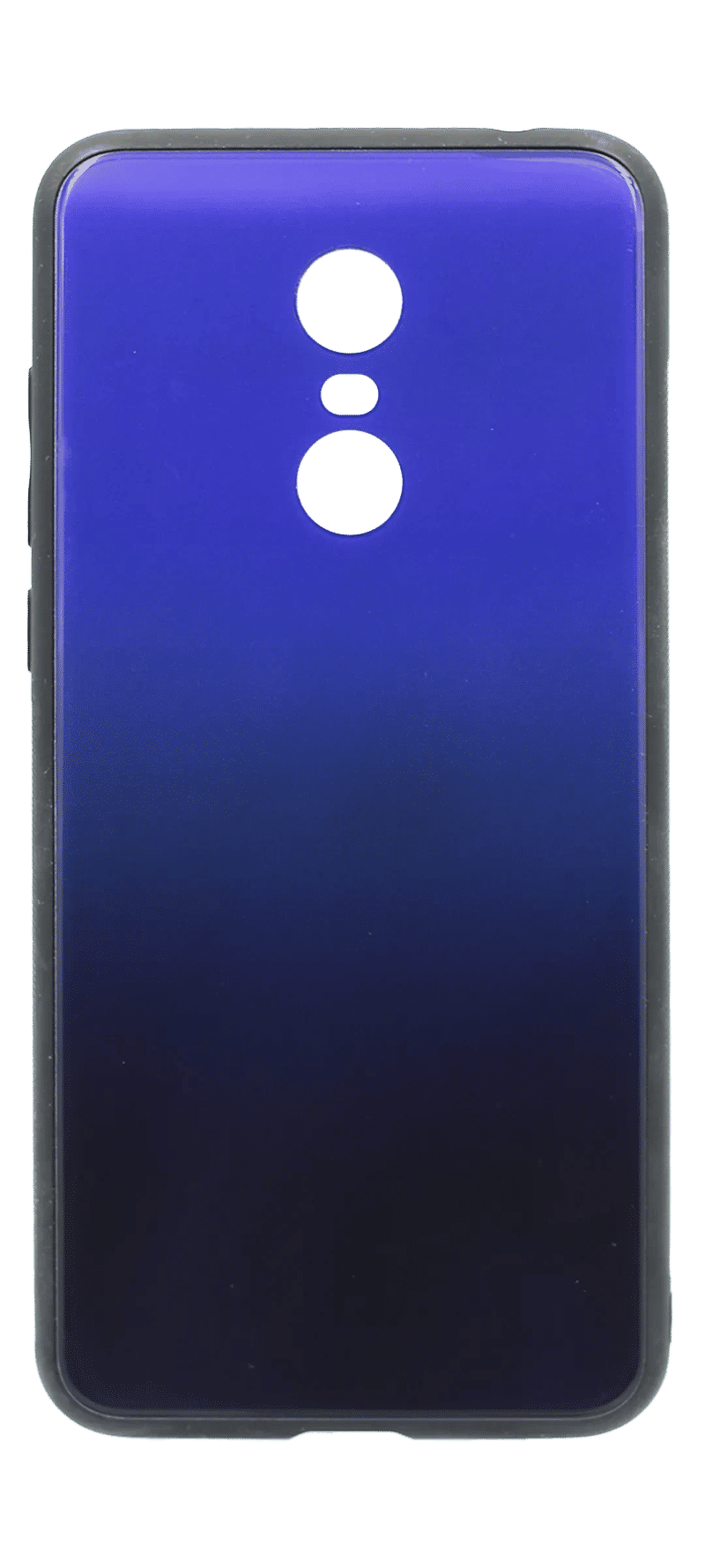 Чохол-накладка Glass Gradient + Border Silicon для Samsung J8 2018 SM-J810F Blue