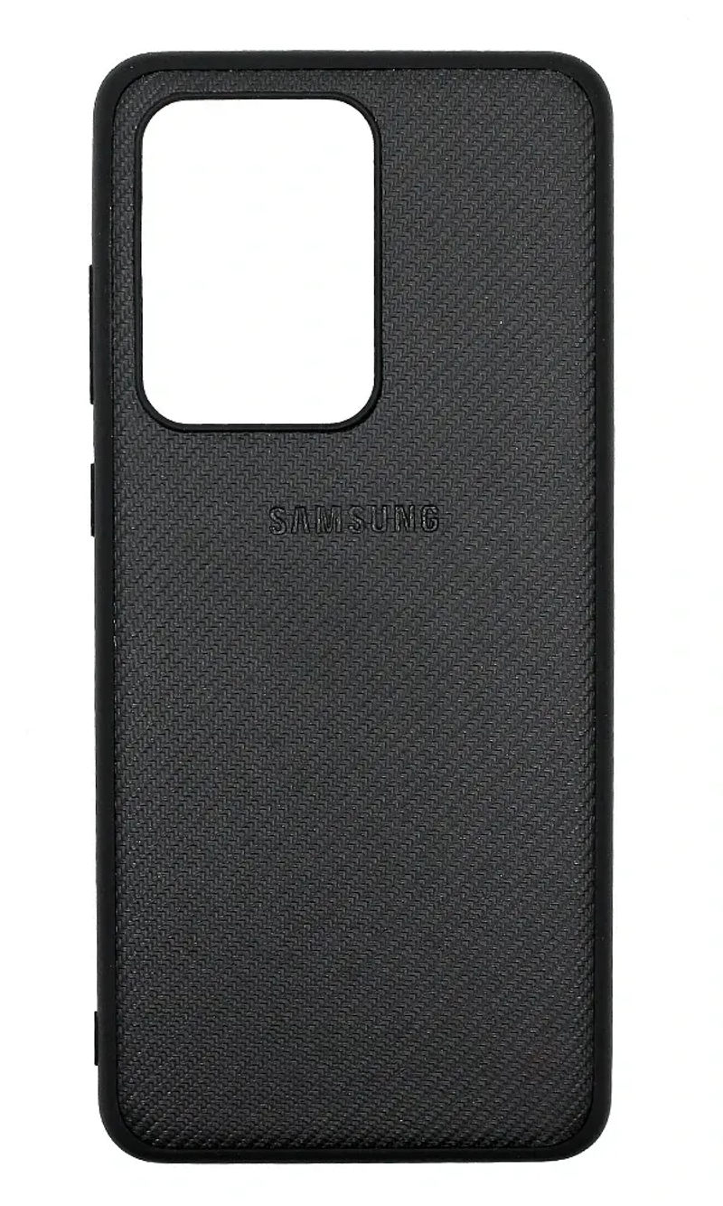 Чохол-накладка Carbon Logo для Samsung S20 Ultra SM-G988B Black