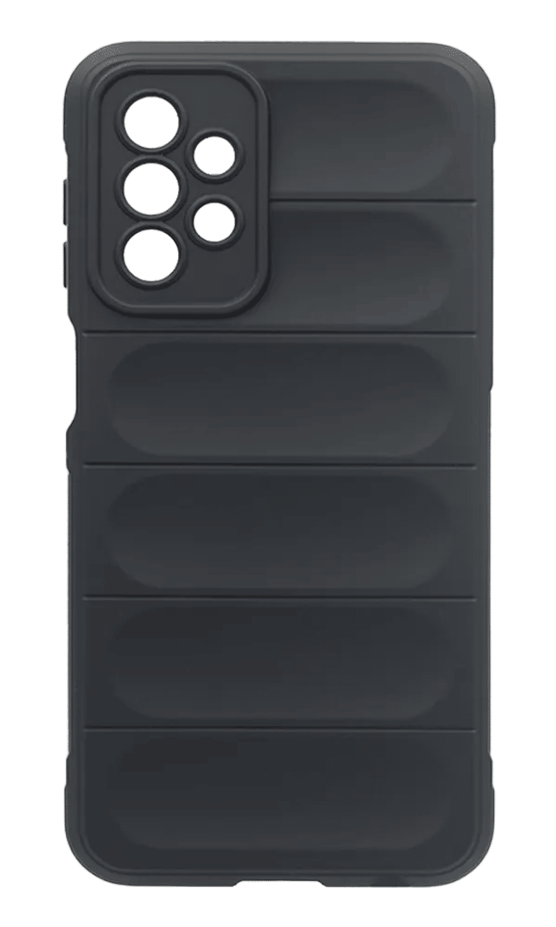 Silicone Rugged case for Samsung A23 SM-A235F Black