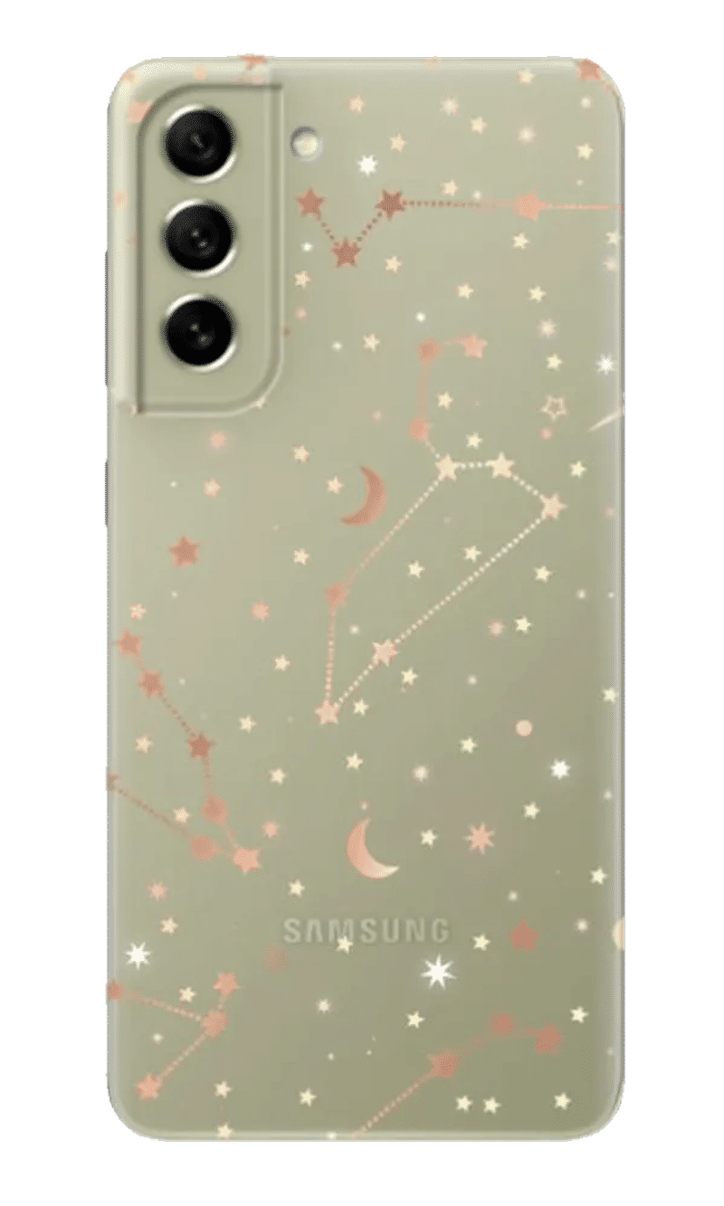 Чохол силіконовий Touch Print для Samsung S21 FE SM-G990F Clear/Stars