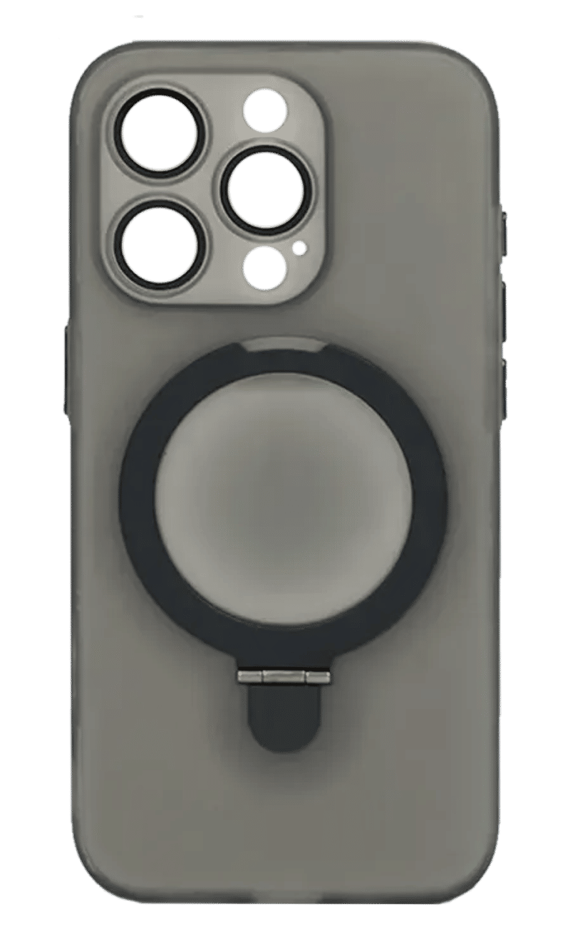 Чохол-накладка Colorfull Ring Window Stand для iPhone 11 Black