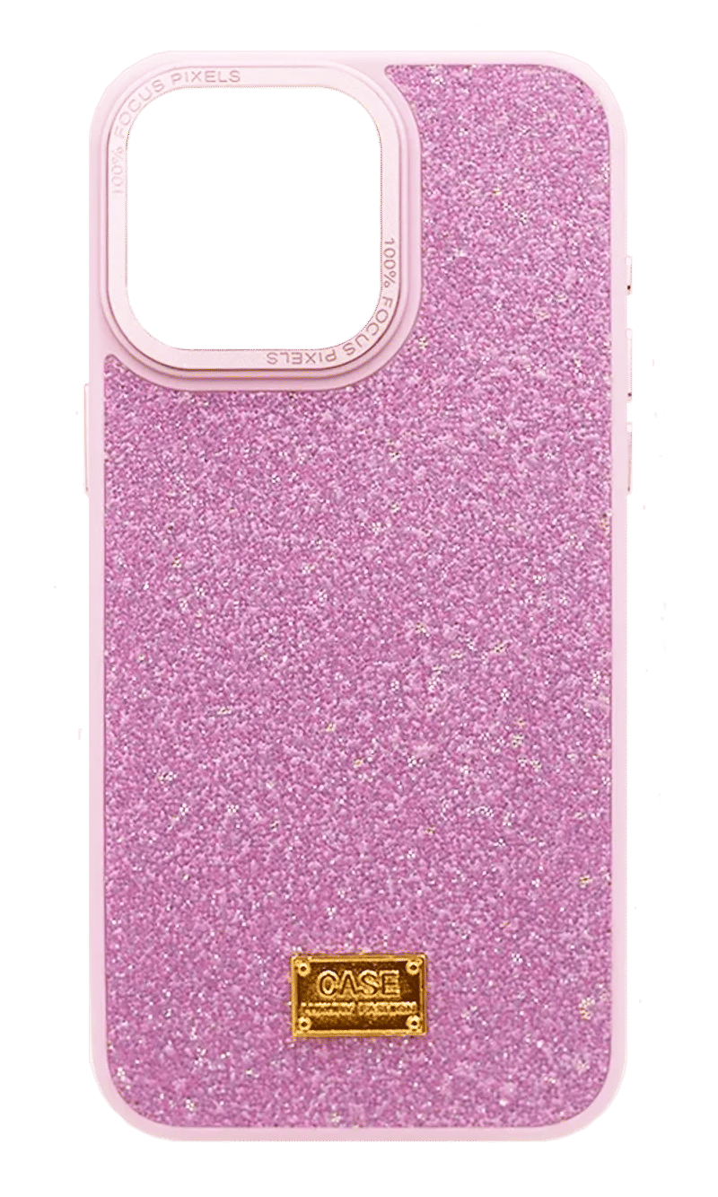 Glitter overlay case for iPhone 15 Pro Max Pink