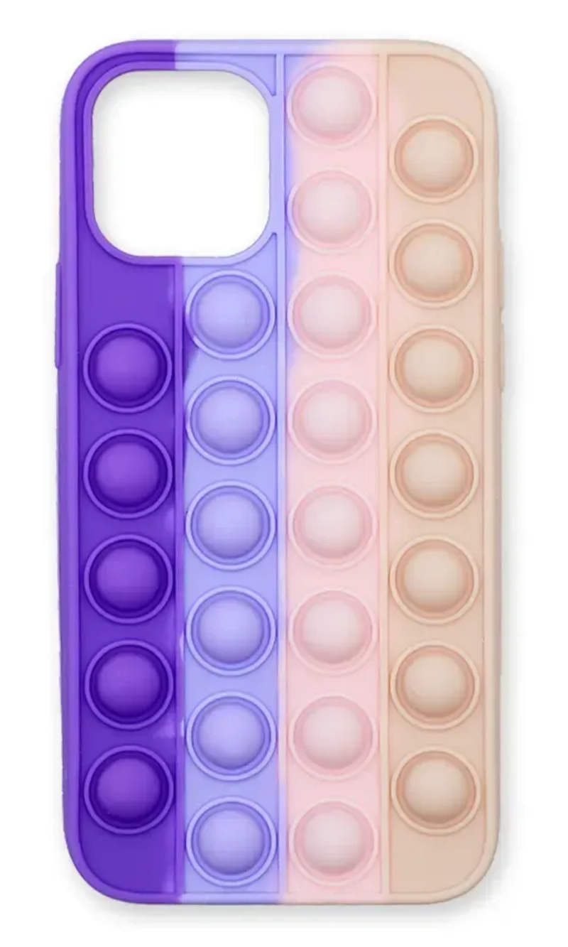 Чохол силіконовий 3D Pop It для iPhone 12/12 Pro Violet