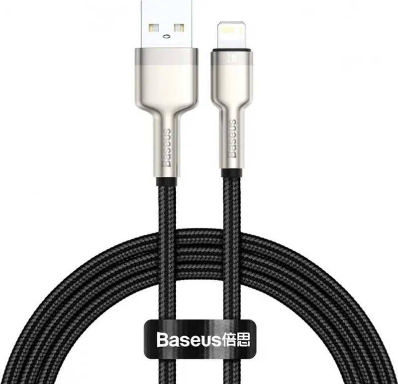 Cable 0.25m Baseus Cafule Cable Lightning Meta Black