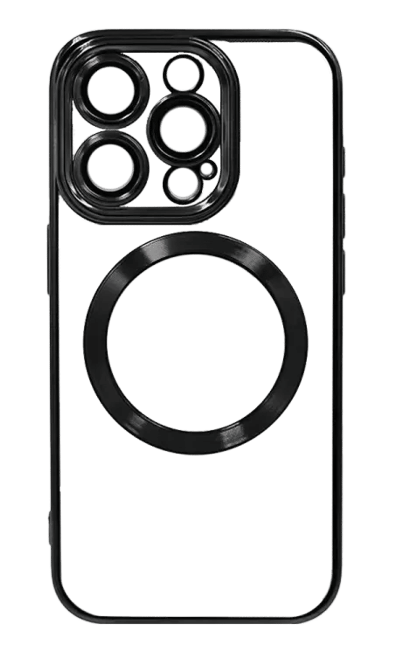 Чохол силіконовий Electroplating Circle для iPhone 16 Pro Max Black