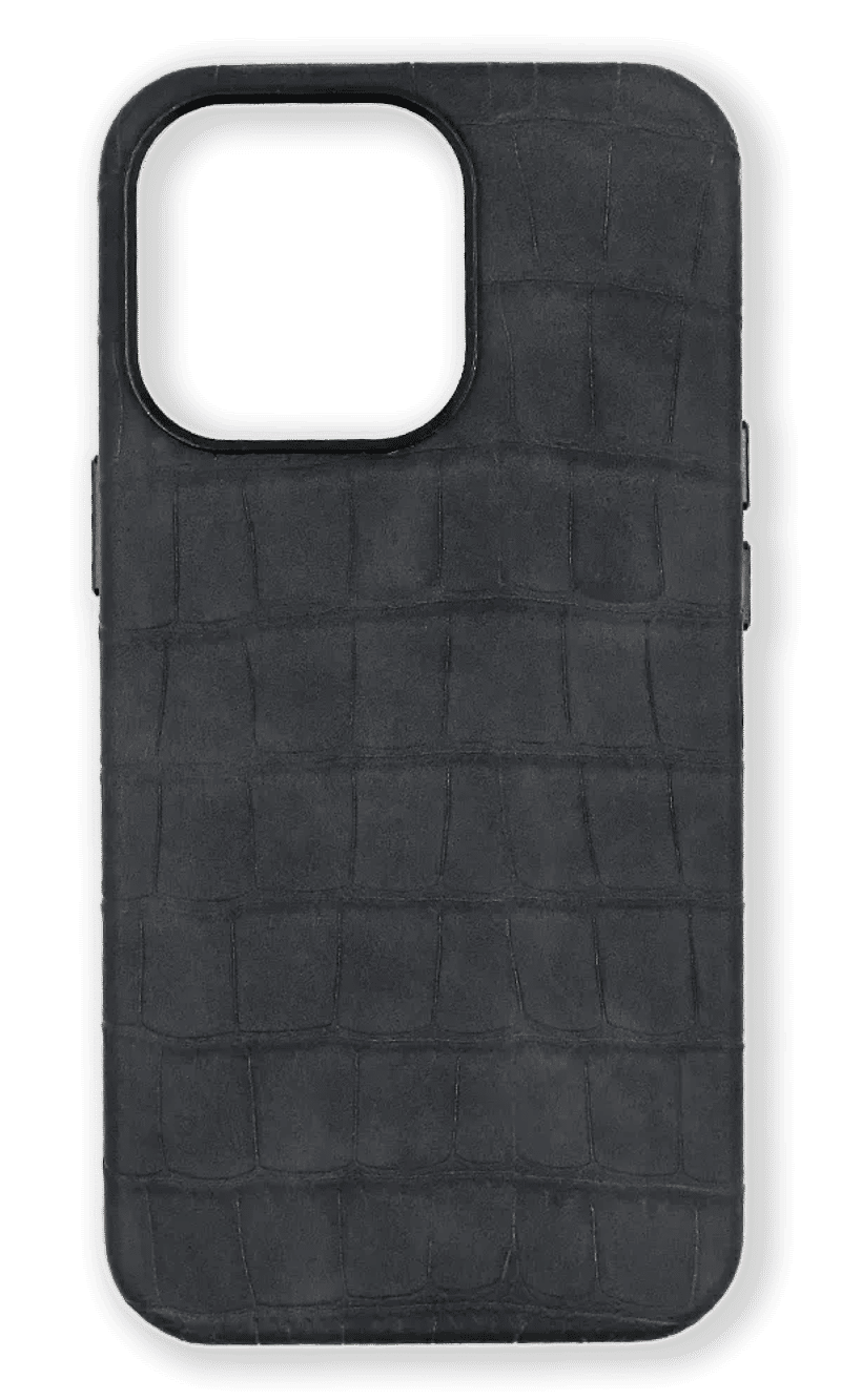 Чохол-накладка Croco Soft Leather для iPhone 13 Pro Max Black