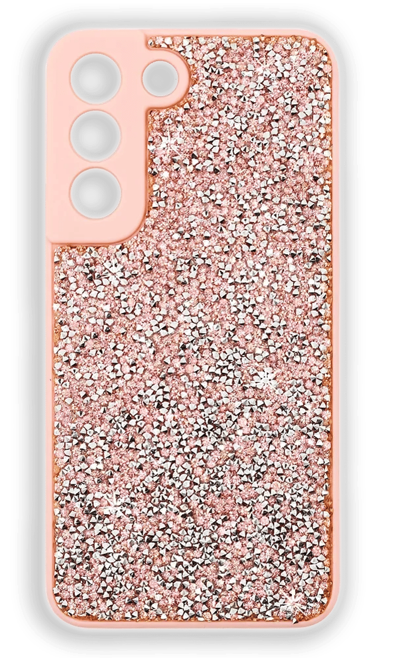 Cover Bling World Grainy Diamonds for Samsung S22 SM-S901B Pink