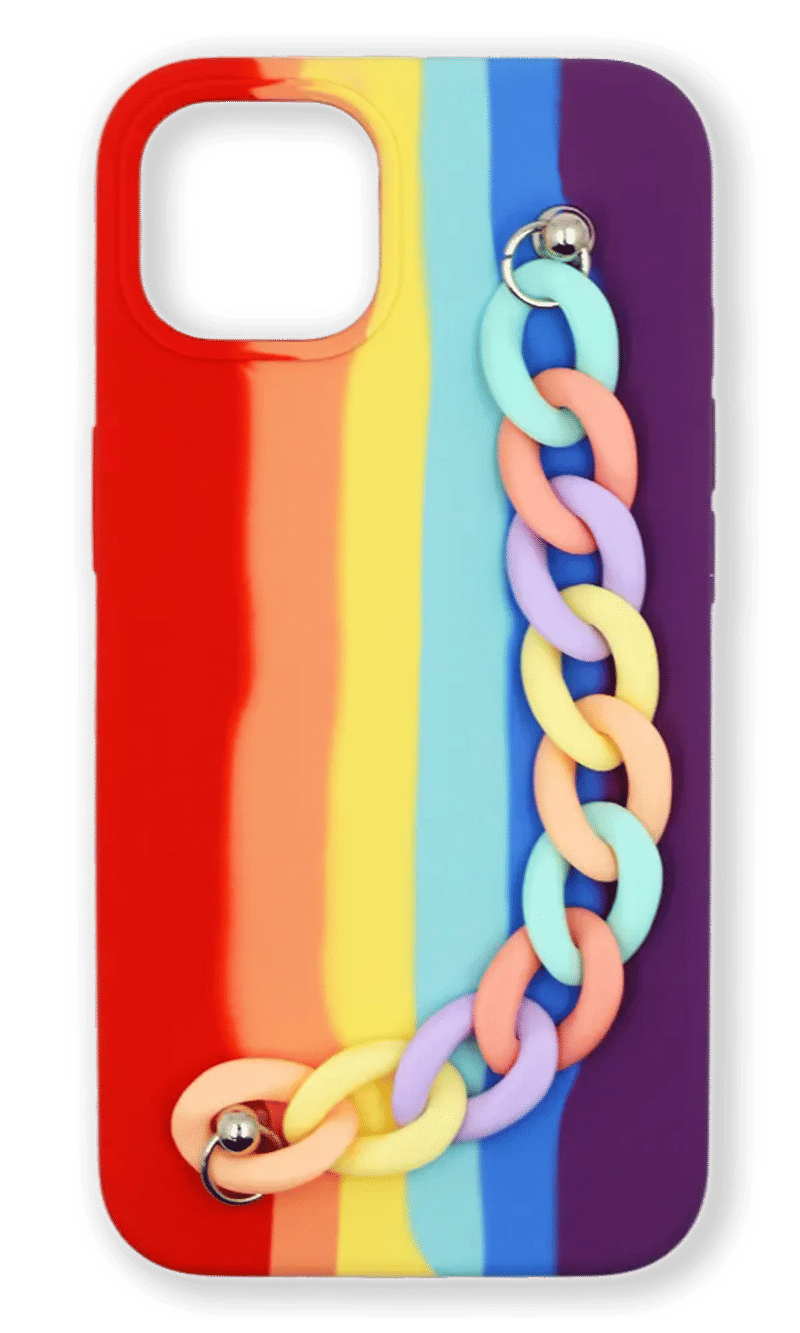 Cover-cover App Rainbow Chain for iPhone 13 mini Red