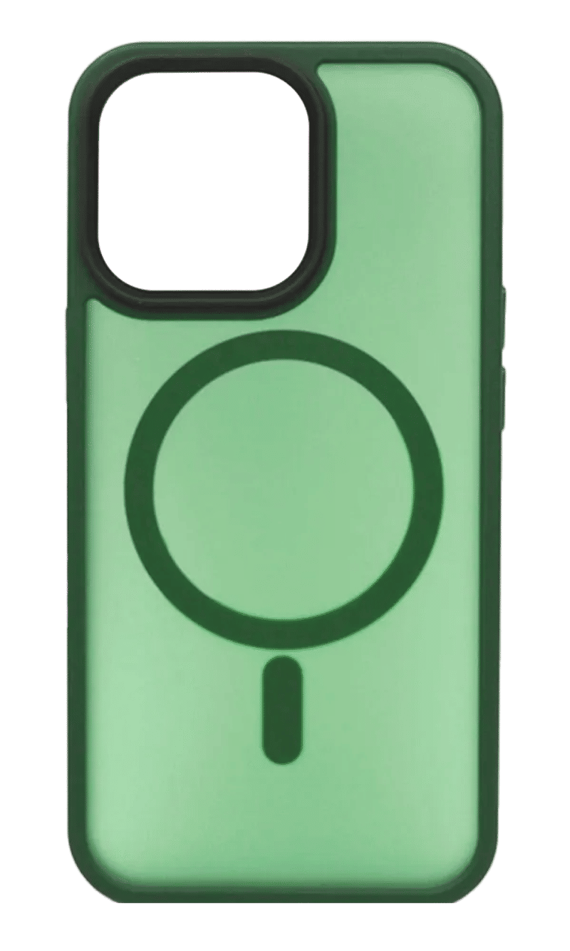 Чохол-накладка Shadow Matt Metal Buttons Magsafe для iPhone 15 Pro Green