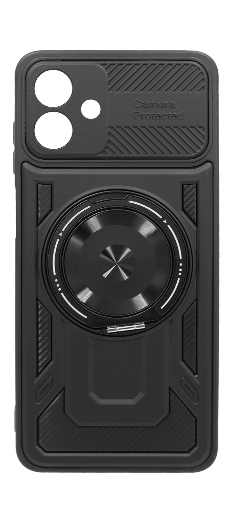 Hybrid New + Big Ring Cover for Samsung A07 Black