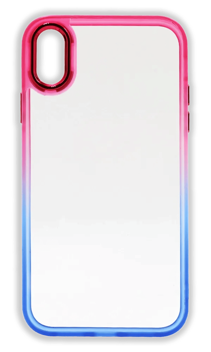 Чохол-накладка Gloss Metal Fresh для iPhone XR Pink/Blue