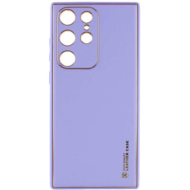 Чохол-накладка HQ Leather для Samsung S21 Ultra SM-G998B Lilac