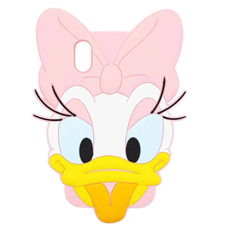 Чохол силіконовий 3D Daisy Face для iPhone X / XS Pink